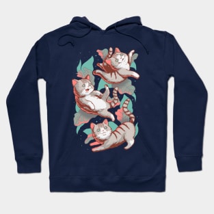 Cats Playing in the Garden Hoodie